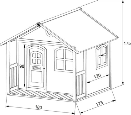 Houten speelhuis Milan - A030.104.00 - 7