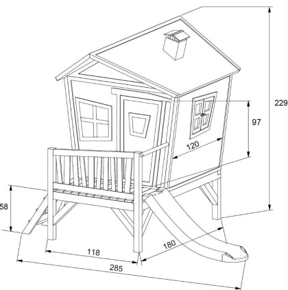 Houten speelhuis Iris - A030.106.00 - 5