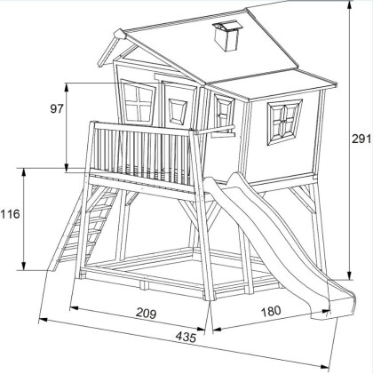 Houten speelhuis Max - A030.150.00 - 9