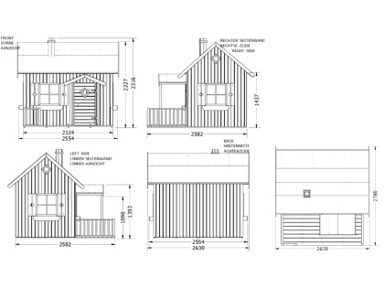 Speelhuis parijs afmetingen