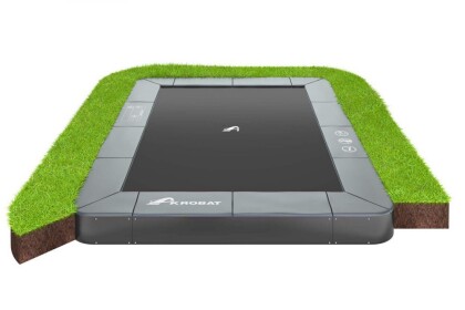 Akrobat Orbit Flat to the ground Trampoline 305x183 Antraciet 3