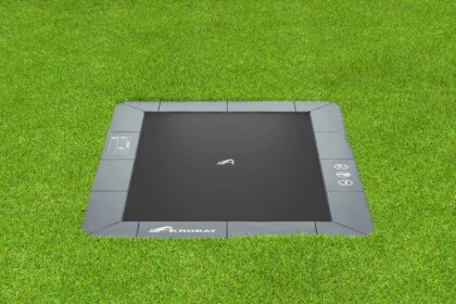Akrobat Orbit Flat to the ground Trampoline 305x183 Antraciet 1