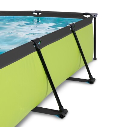 lime zwembad 220x150x65 filterpomp en overkapping 5