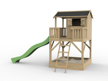 funny xxl met glijbaan en zandbak