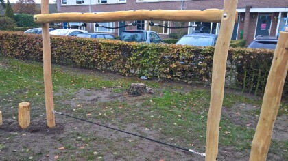 looptouw met bovenbalkk