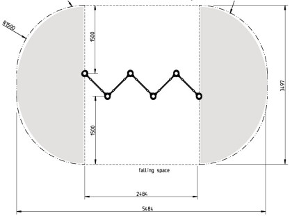 touwenparcours plattegrond
