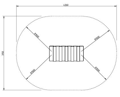 tankstation afdak plattegrond