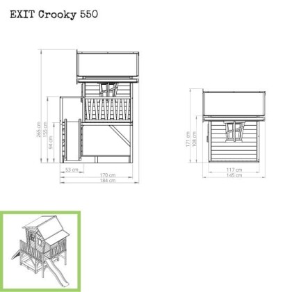 exit-crooky-550-houten-speelhuis-grijsbeige-2