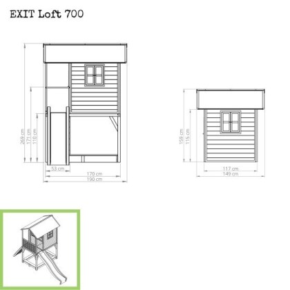 exit-loft-700-houten-speelhuis-groen-3