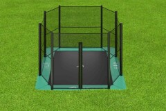Akrobat-Orbit-Flat-to-the-ground-Trampoline-305x183-Groen-incl.-veiligheidsnet-1