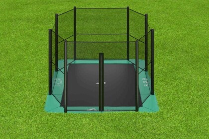 Akrobat-Orbit-Flat-to-the-ground-Trampoline-305x183-Groen-incl.-veiligheidsnet-1