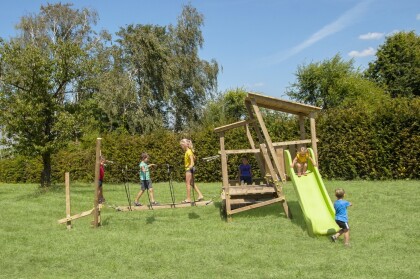 speeltoestel savannah met toegangsbrug white rhino vooraanzicht