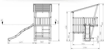 speeltoestel savannah en safari met brug white rhino afmetingenn