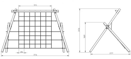 klimtoestel rift white rhino afmetingen tekening