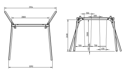 schommel ridge white rhino afmeting