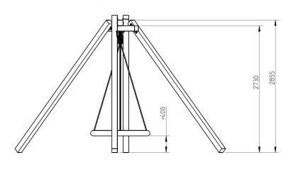 nestschommel baobab white rhino afmetingen zijkant