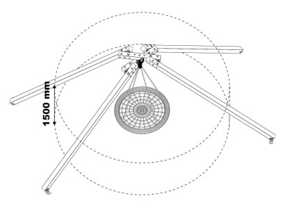 nestschommel baobab white rhino omtrek
