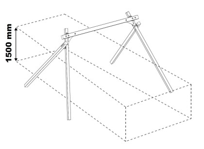 schommel ridge met nestschommel white rhino omtrek