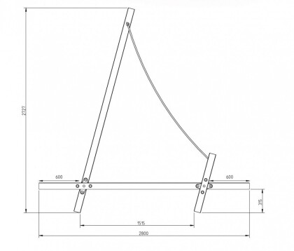 speeltoestel sail white rhino afmeting zijkant