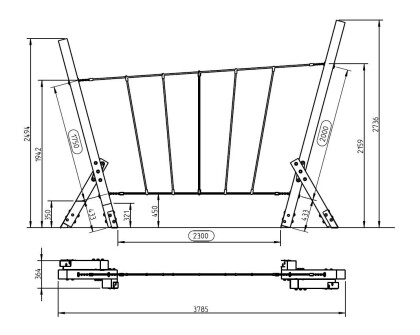 speeltoestel liana white rhino afmeting zijkant