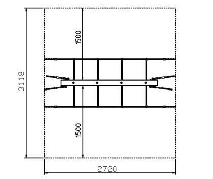 verbindingsbrug white rhino omtrek