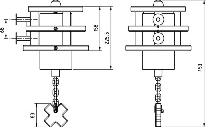 De bel x rvs afmetingen 
