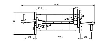 brug freestanding white rhino afmeting